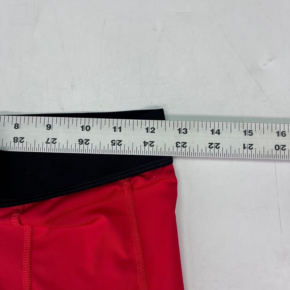 Nike Pro Dri-FIT Kids Red Compression Leggings Tight Fit Large Pockets 445591 - Picture 12 of 14